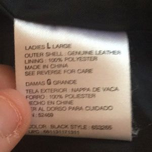Black leather jacket